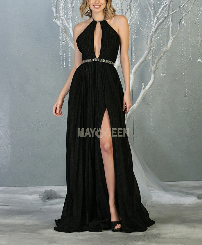 NAVY BLUE BLACK OR ROSE GOLD FORMAL EVENING GOWN